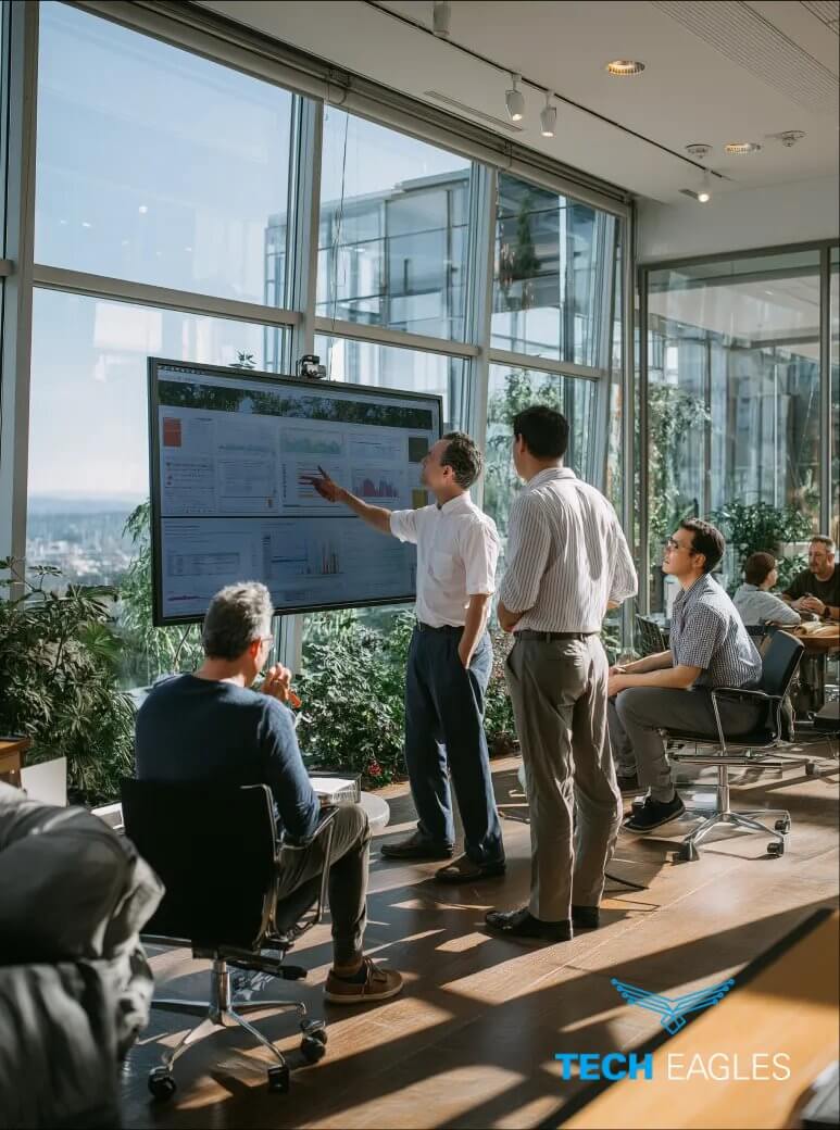 Interactive display of Teams Phones and Conferencing system, showcasing user-friendly controls and features.